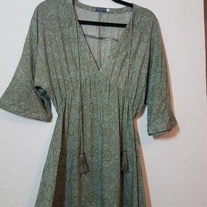 Green Cottony Sage Dress